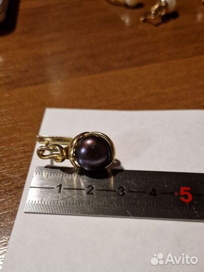 Комплект с жемчугом 585проба