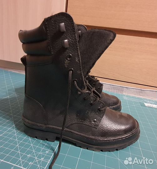 Черные берцы кожаные