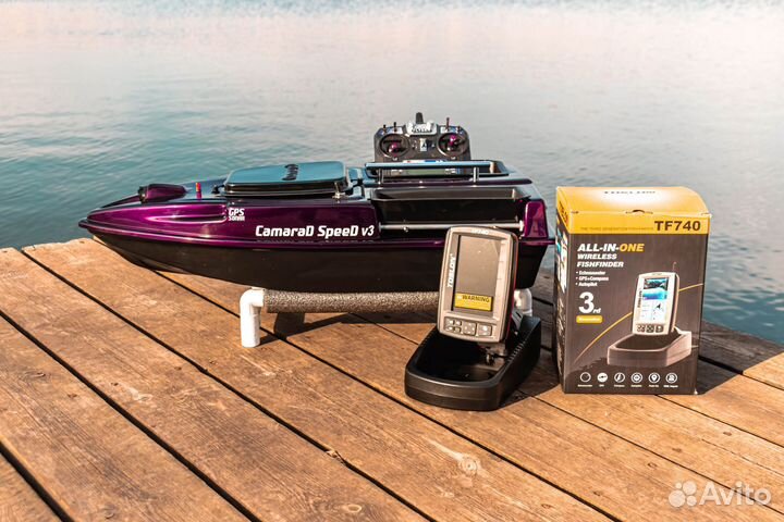 Прикормочный кораблик CamaraD - эхолот TF740,21А