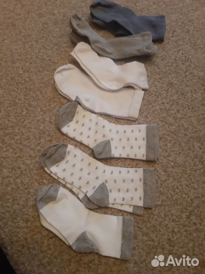 Носки детские, 7 пар, р.16-18, цена за все