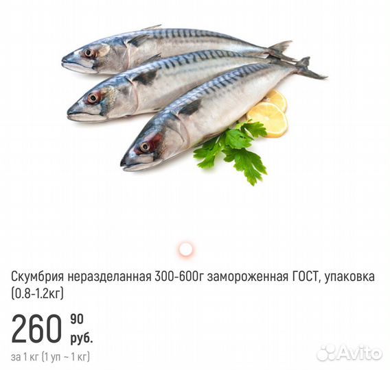 Скумбрия ГОСТ в наличии