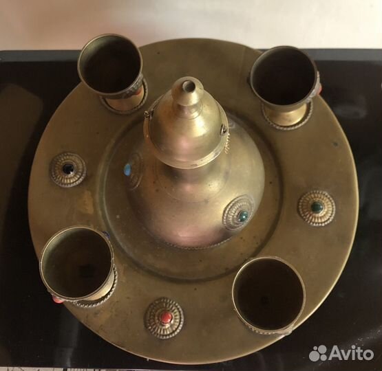 Коньячный набор, мельхиор