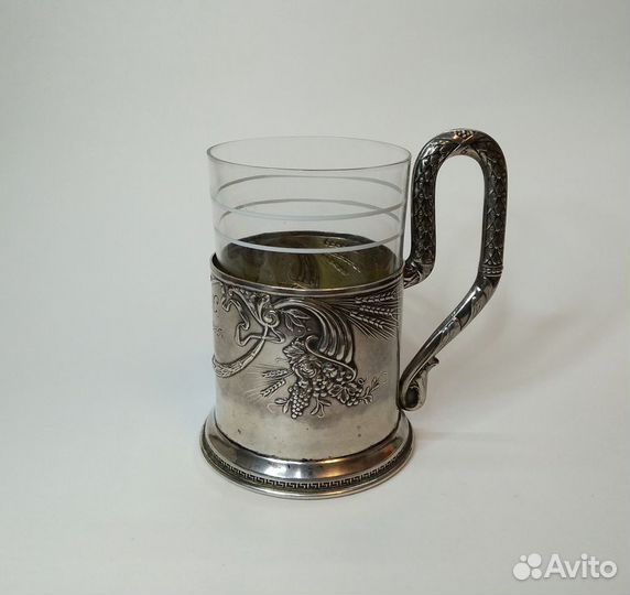 Серебряный советский подстаканник 875 пр