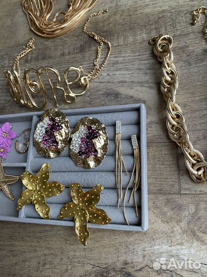 Серьги в стиле zara новые