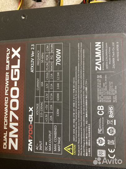 Блок Питания zalman 700W GLX