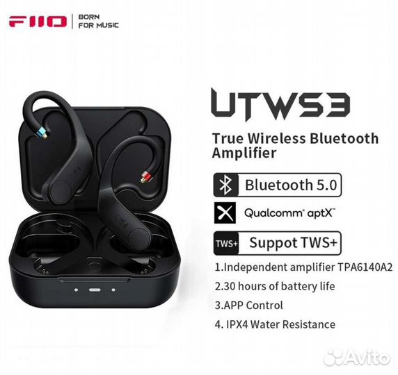 Fiio utws3 Hi-Fi блютуз адаптер mmcx