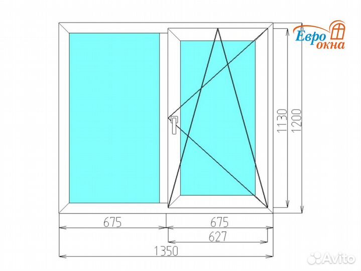 Окна пластиковые, окна не б/у, окна пвх