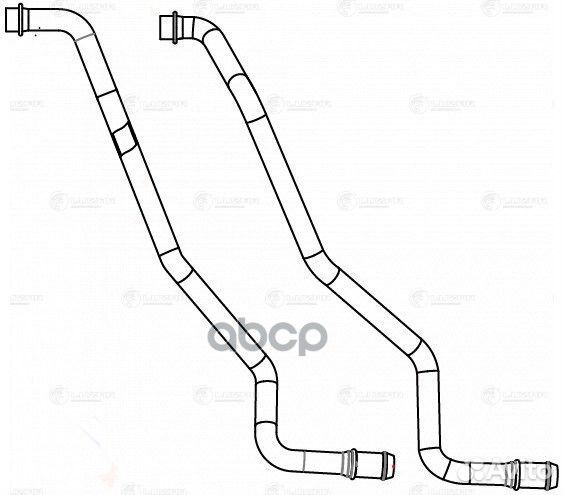 Кмпл трубок радиатора отоп. для а/м ГАЗель Next