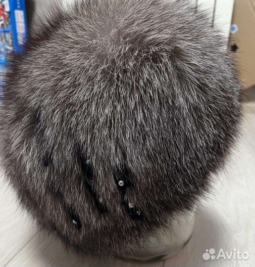 Шапка из песца женская