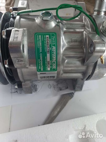 Компрессор кондиционера 24в