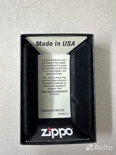 Zippo Slim 1600 с покрытием Brushed Chrome