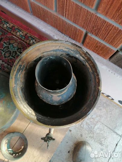 Самовар на дровах старинный