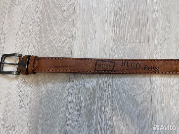 Кожанный Ремень hugo boss оригинал