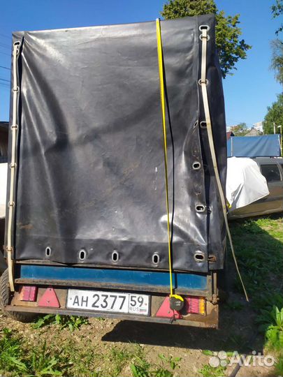 Прицеп 3.3х1.3 для снегохода с тентом