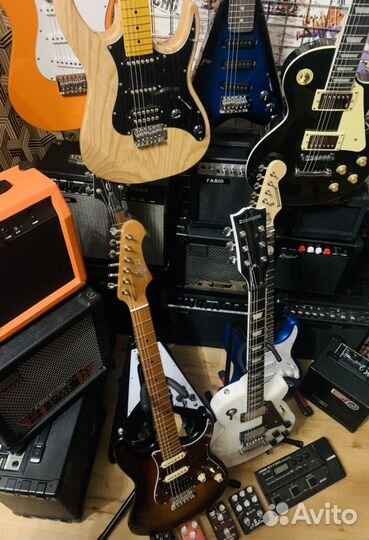 Электрогитара под Fender + Комбик (комплекты)