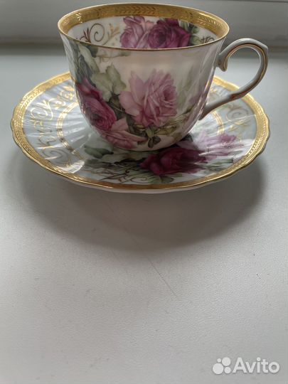 Фарфоровая чайная пара