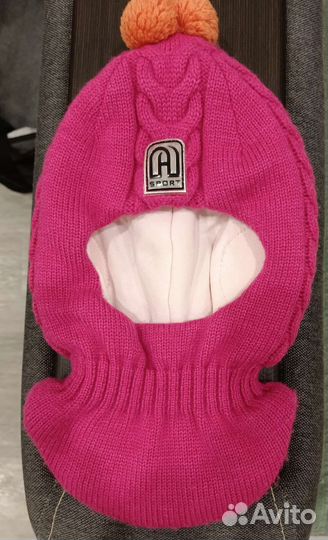 Шапка шлем для девочки