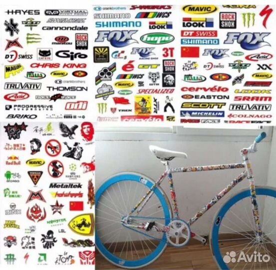 Наклейки на велосипед