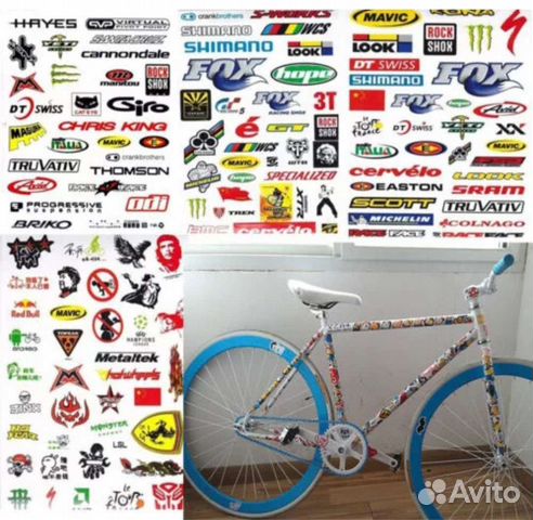 Наклейки на велосипед