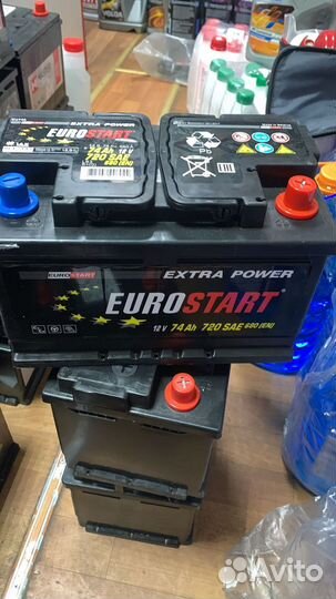 Аккумулятор eurostart Extra Power (74 Ah, 12 V) Об