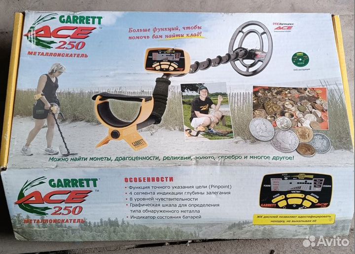Металлоискатель Garrett ACE 250 RUS + Катушка Nel
