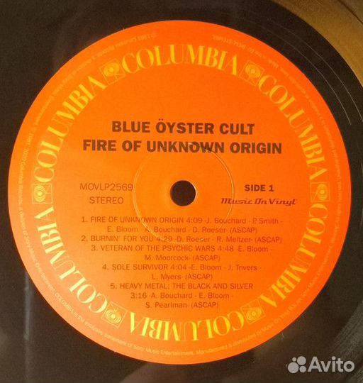 Винил Blue Öyster Cult - Fire Of Unknown Origin
