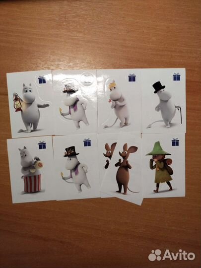 Наклейки Муми Тролль + тату