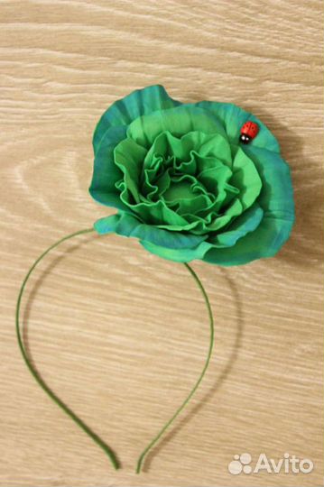 Капуста, подсолнух морковка ободок заколка брошь