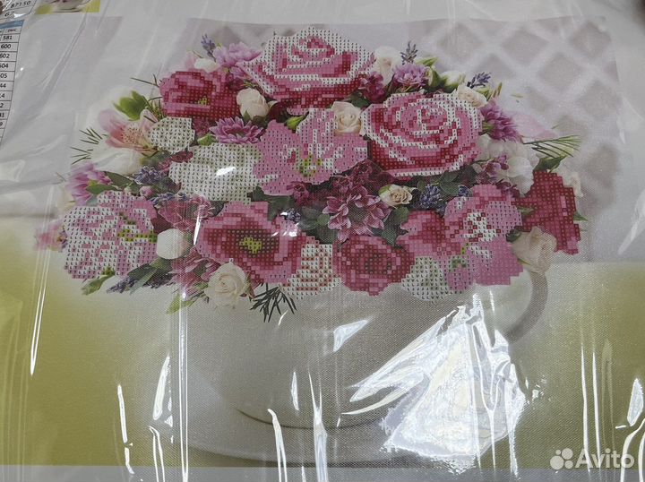 Алмазная мозаика «Букет с розами» 40*50