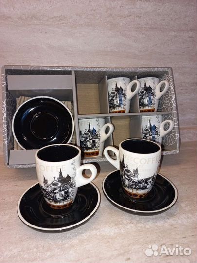 Кофейный сервиз 6 чашек