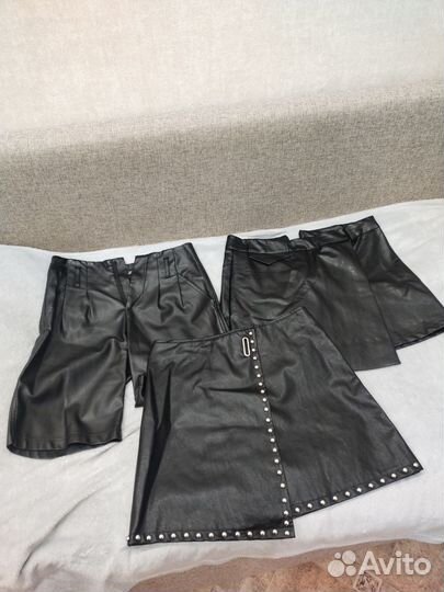 Кожаные шорты