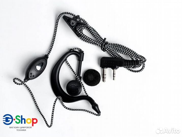Гарнитура для раций Baofeng/Kenwood в оплетке