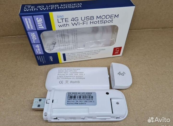 Роутер 4G модем USB /точка доступа Wi Fi