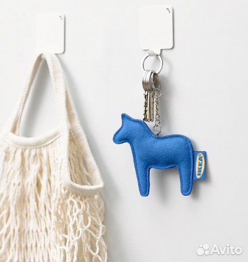 Брелок IKEA кольцо для ключей Лошадка