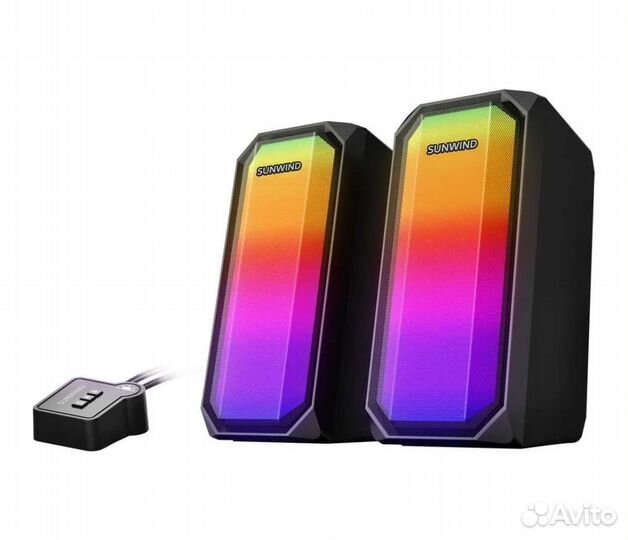 Компьютерные колонки SunWind, гарантия, новые