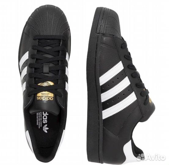 Adidas superstar black