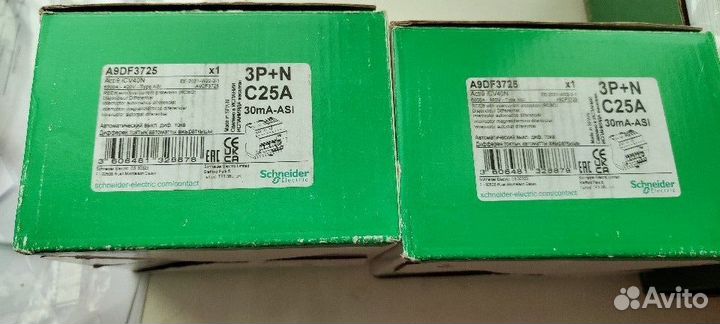 Дифференциальные автоматы Schneider Electric 4P,25