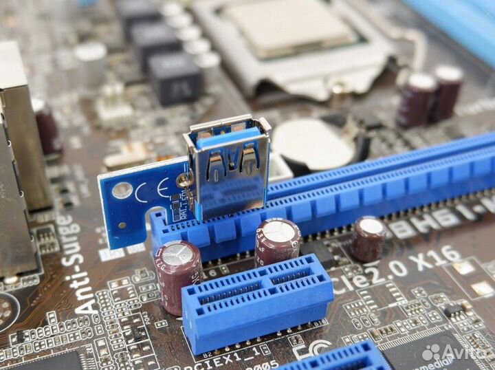 Адаптер райзера Riser PCI-E 1X to USB