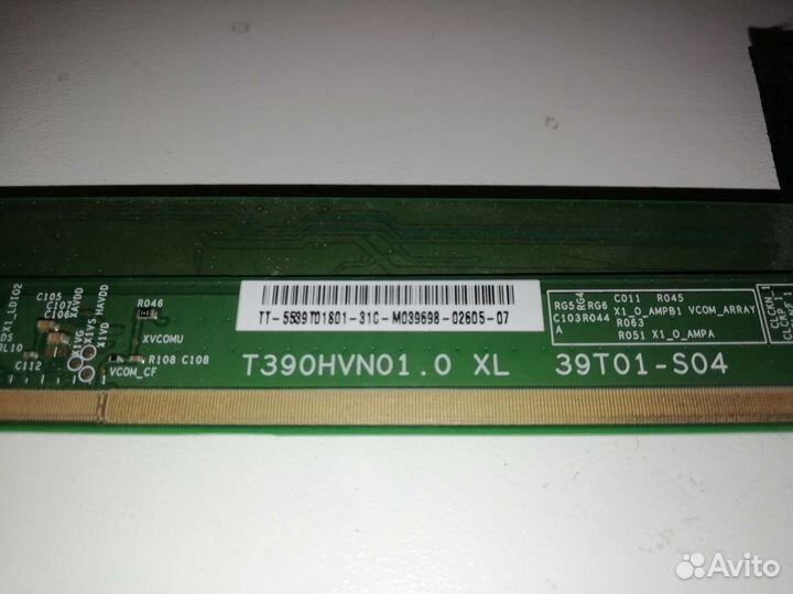 T-CON (планки матрицы) T390HVN01.0 XL 39T01-S04
