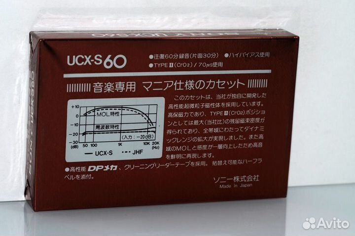 Аудио кассеты sony UCX-S 60 japan market (2514)