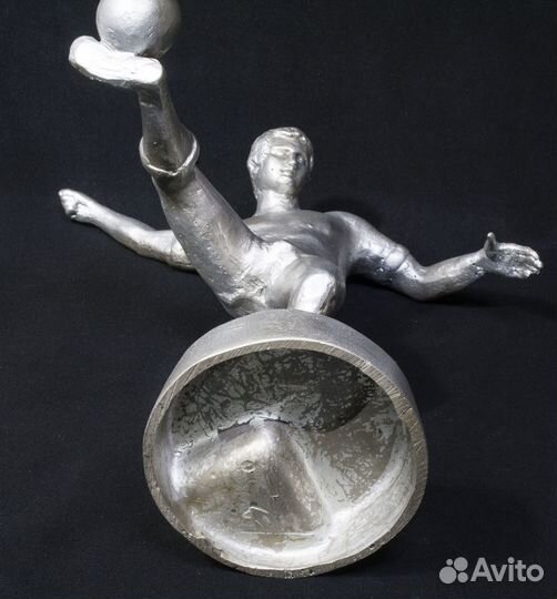 Статуэтка Футболист, Ленинград, силумин, 1960-е, в