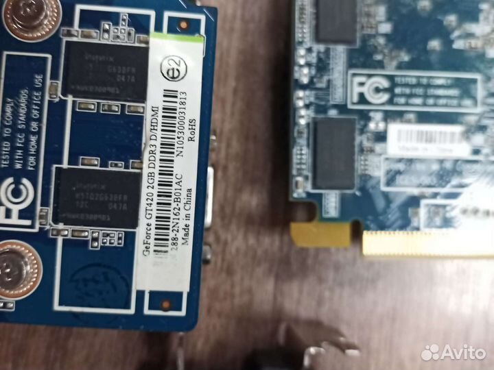 Видеокарты 512 и 1 gb