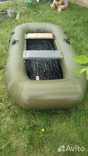 Надувная лодка пвх Вельбот 250 уфимка камыш