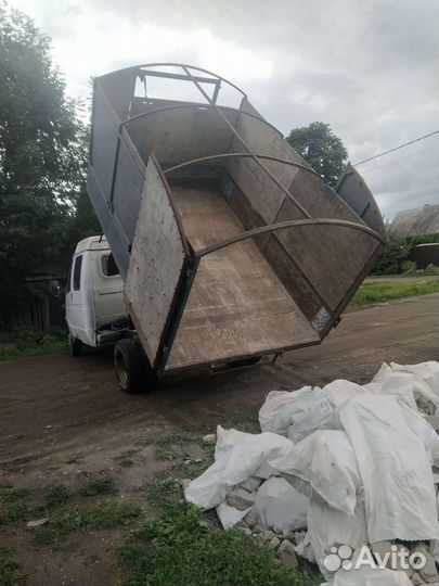 Самосвал, грузчики, мусор