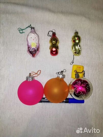 Елочные игрушки гдр времен СССР