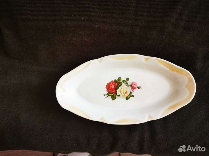 Блюдо сервировочное (селедочница). Добрушская фарф