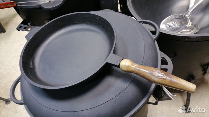 Чугунная сковорода Жаровня чугунная