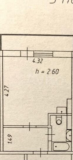 Квартира-студия, 25 м², 4/14 эт.