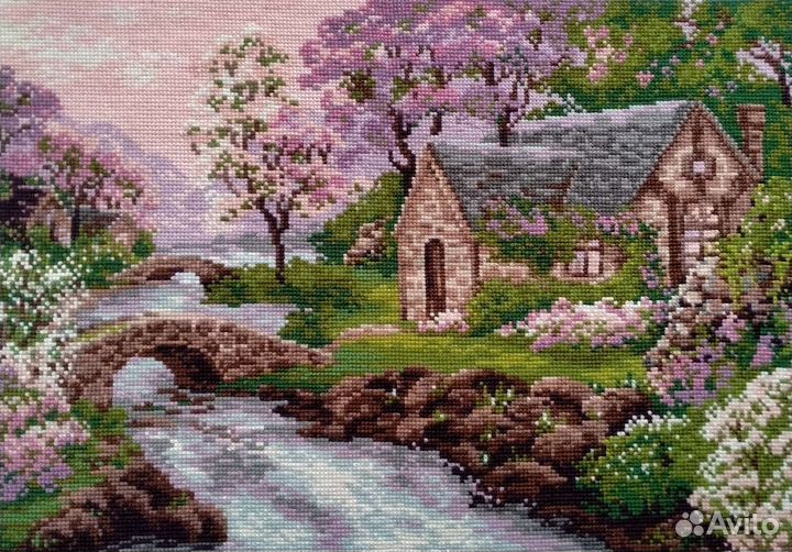 Картина вышитая крестиком ручная работа