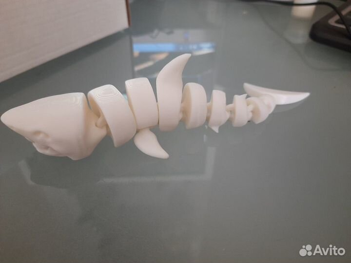 Акула Пластиковая подвижная 3D раскраска